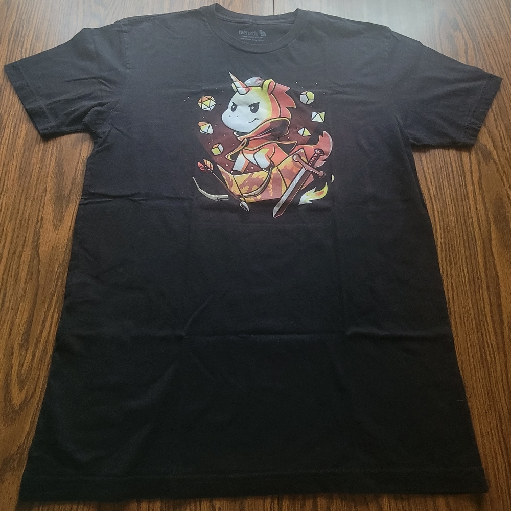 D&D Unicorn Warrior Tshirt.  L
